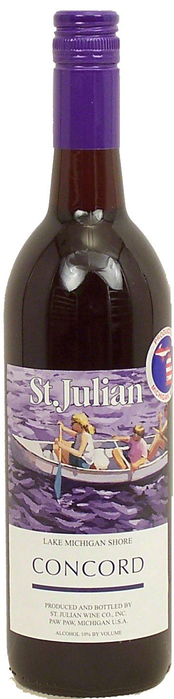St. Julian&nbsp;&nbsp;concord grape wine from Lake Michigan Shore, 10% alc. by vol. Full-Size Picture